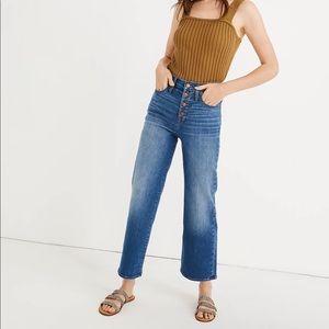 Madewell Slim Wideleg Crop jeans